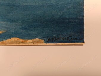 Gemälde M.Kawinek, Eibsee mit Zugspitze, 40x30cm - 5