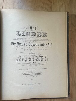 Historischer Notenband – Deutsche Lieder II – „Die Rose“ – R - 5