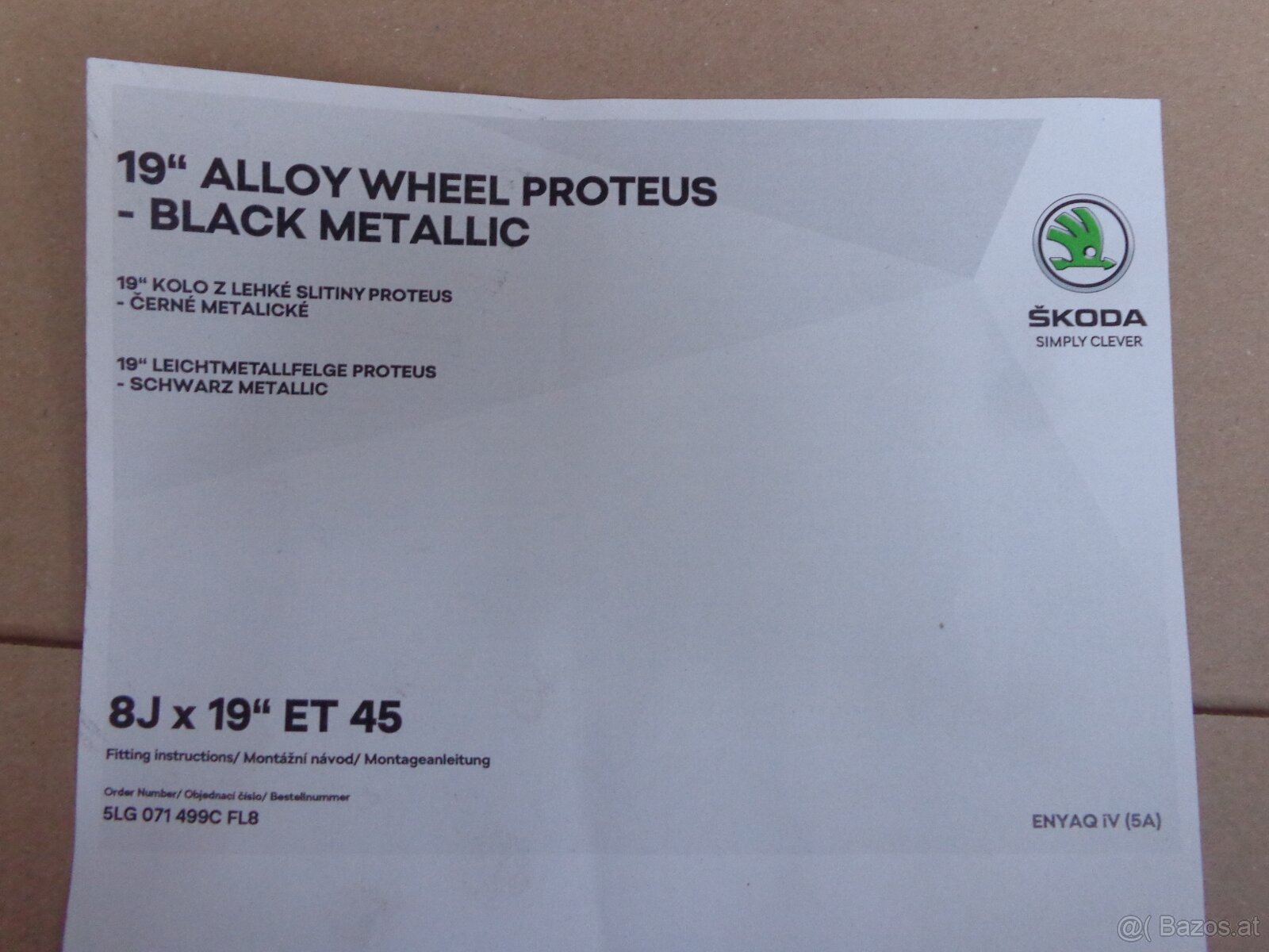 Skoda Elroq / Skoda Enyaq neue Alufelgensatz R19 - 6