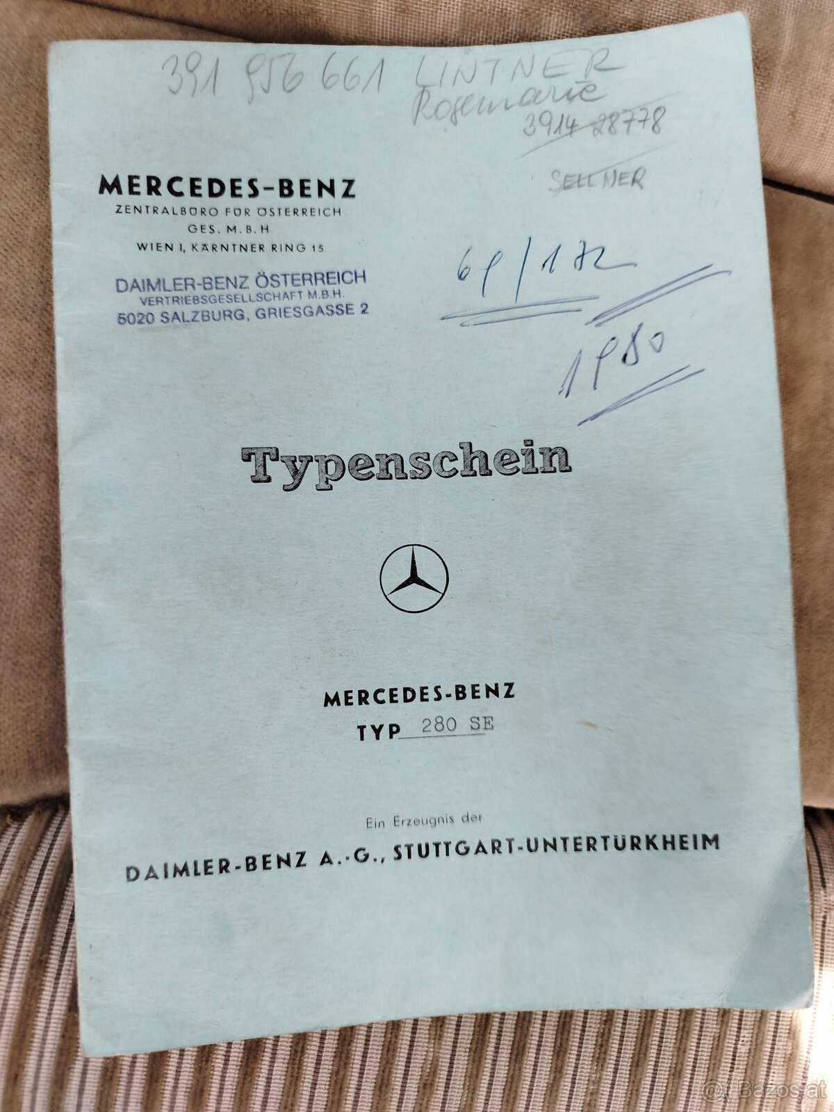 Mercedes Benz 280 SE W126 MANUAL - 6