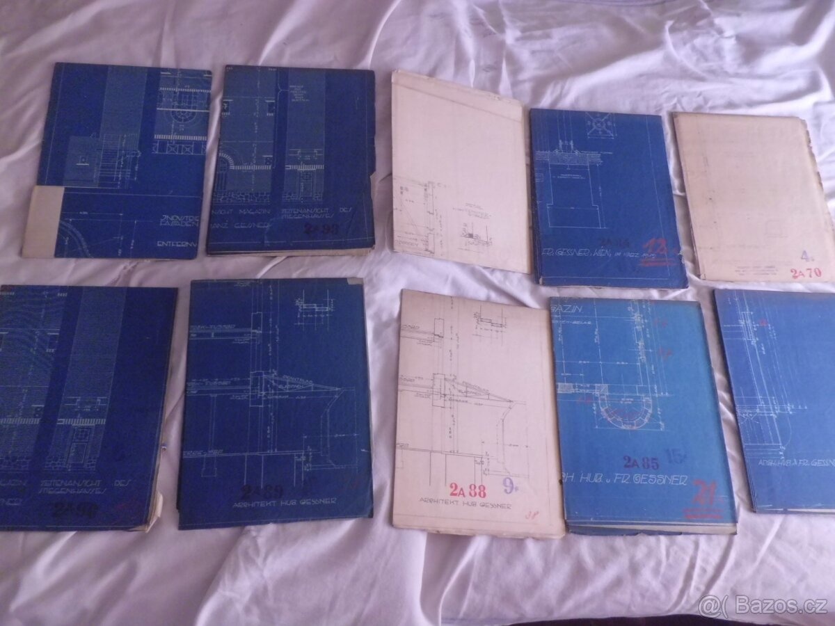 HUBERT GESSNER- Architekt Plány- Pekárna Fr.ODKOLEK Vysočany - 6