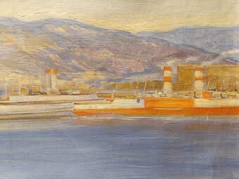 Gemälde Eduard Adrian Dussek, Messina Öl auf Leinwand 72x103 - 6