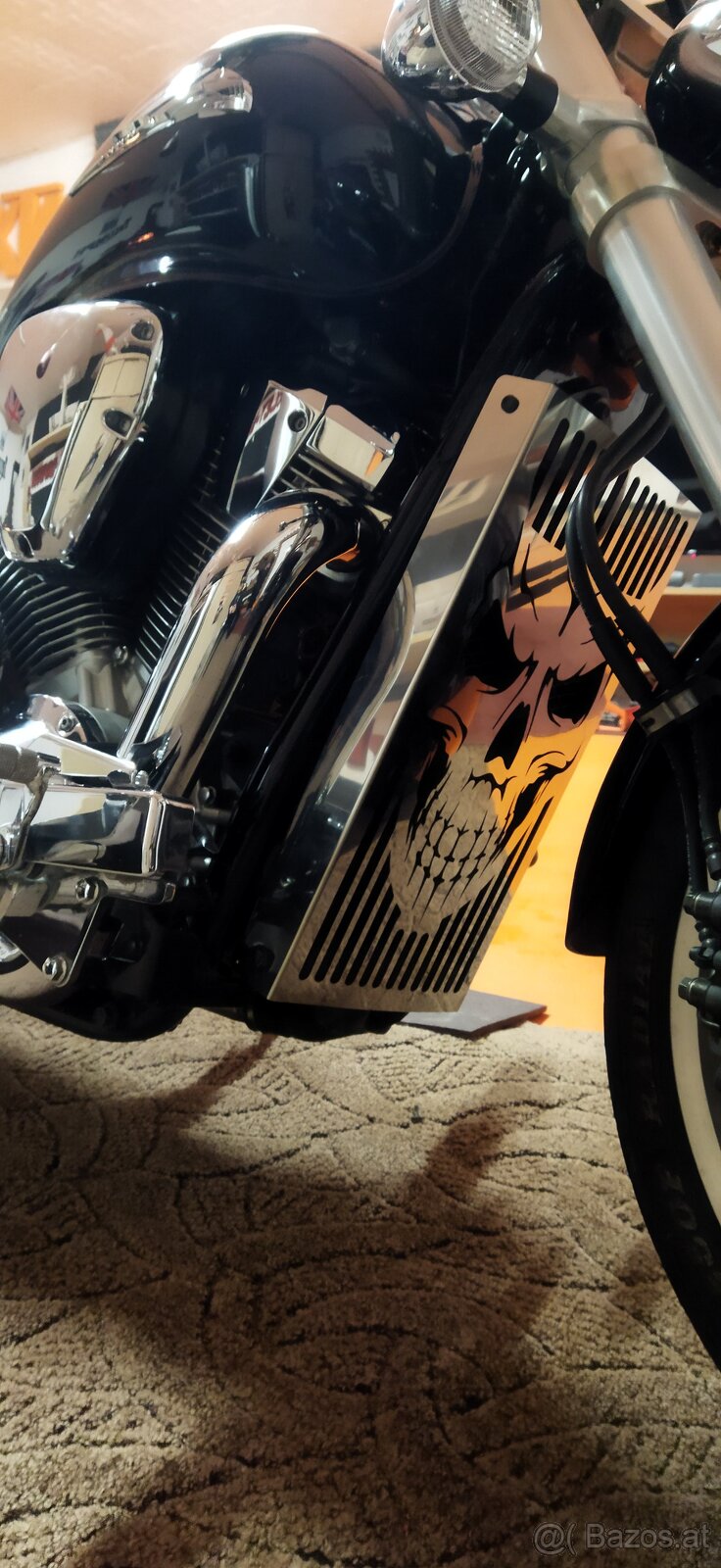 Chopper Kühlerabdeckung Benutzerdefiniertes Muster, Logo - 7