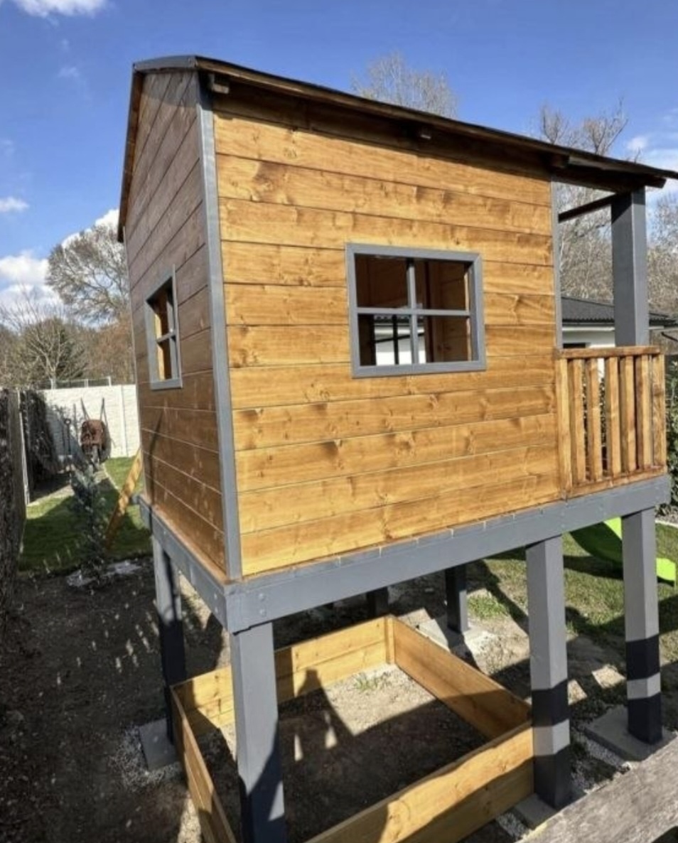 🌳 Kinderspielhaus / Garten-Spielplatz aus Massivholz 🛝 - 7