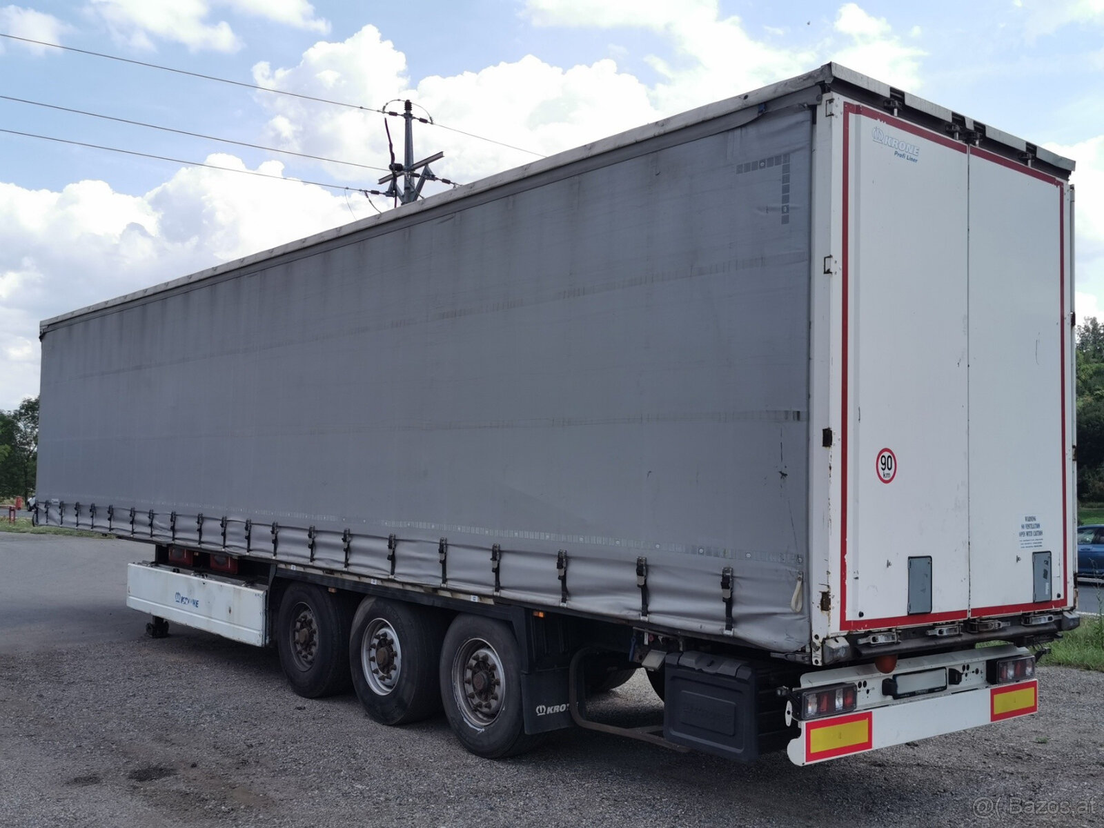 Pritschenauflieger mit Plane KRONE - 7