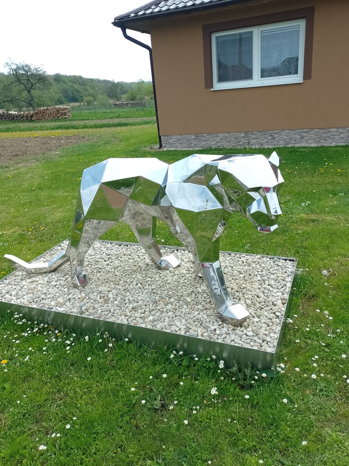 Lebensgroße Edelstahlskulptur - 7
