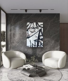 Bild (Abstraktes Porträt) Amaje Art – handgemalte Bilder - 7