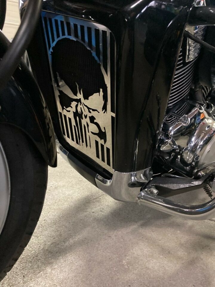 Chopper Kühlerabdeckung Benutzerdefiniertes Muster, Logo - 8