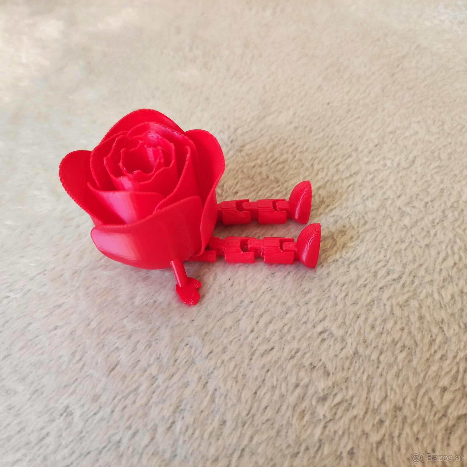 Sitzende Rose aus dem 3D-Druck – originelle Dekoration - 8