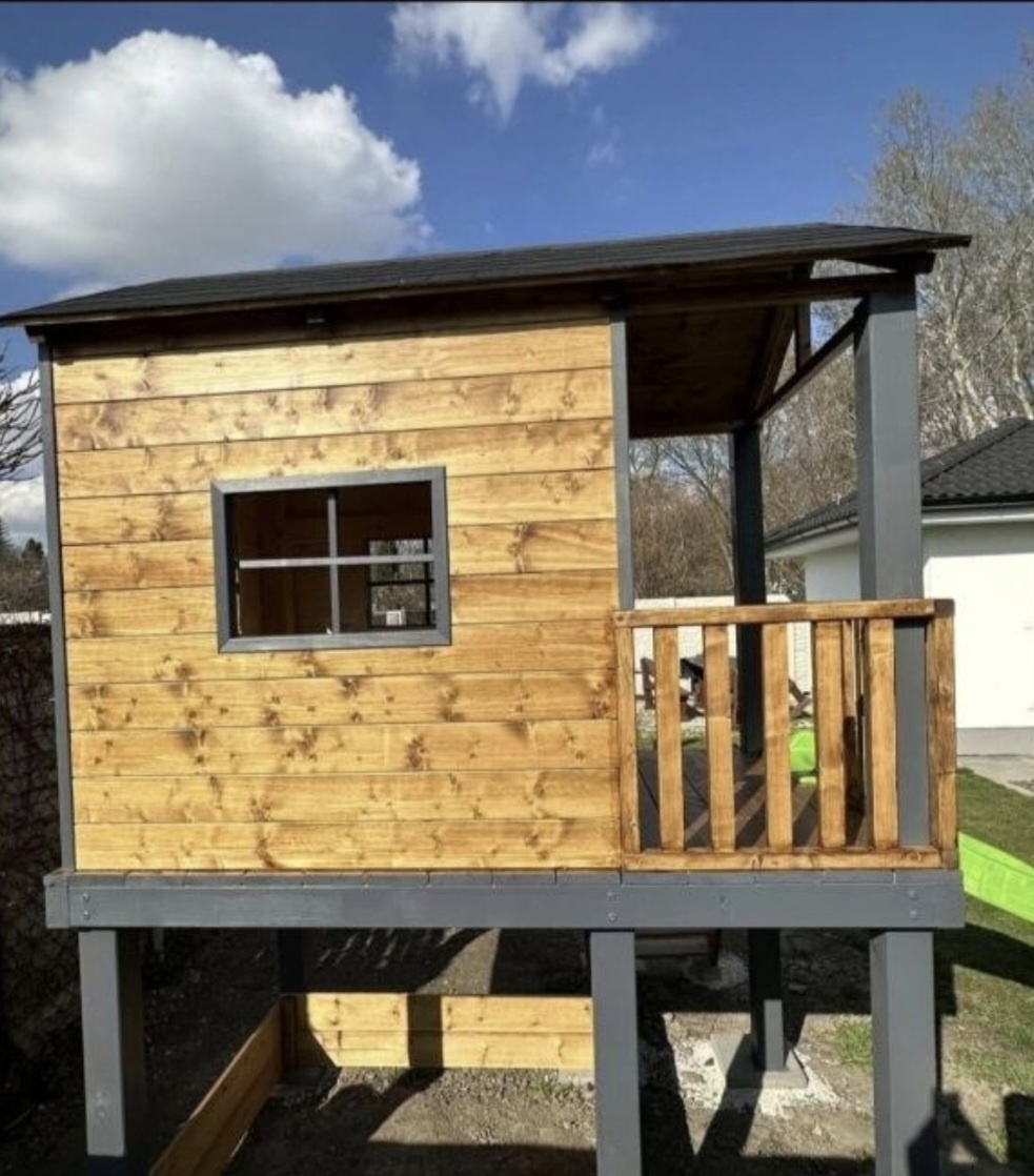 🌳 Kinderspielhaus / Garten-Spielplatz aus Massivholz 🛝 - 8
