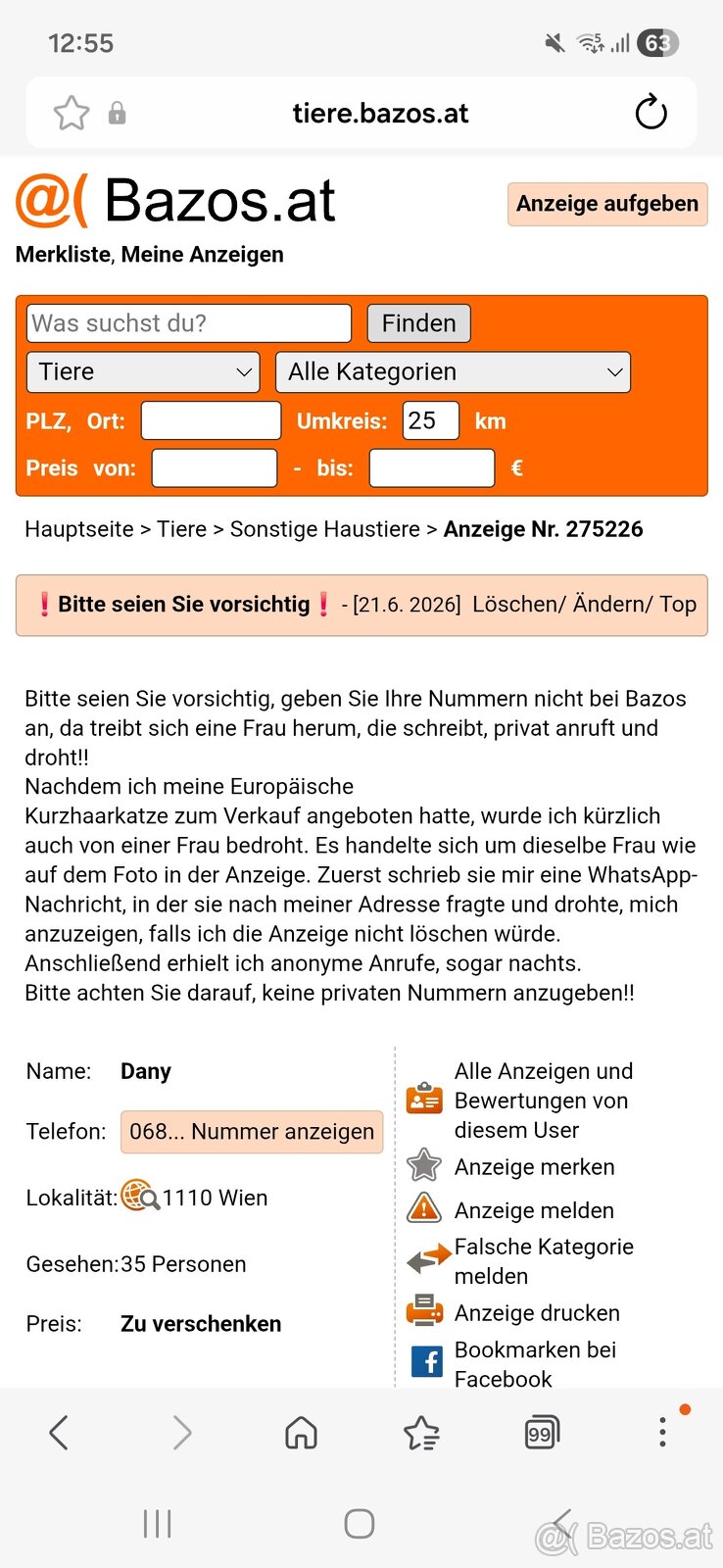 Achtung das alles schreibt nur sie es ist alles auf der poli - 8