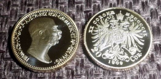 Kaiser FJI Franz Joseph Goldmünze vergoldet Replik beste Ges - 8