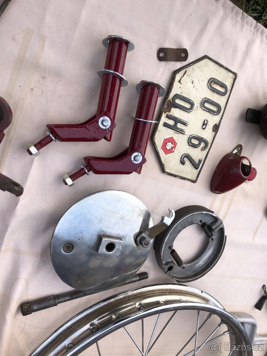 Jawa 250 Pérák FJ (1947) mit Original-Typenschein + Ogar 350 - 9
