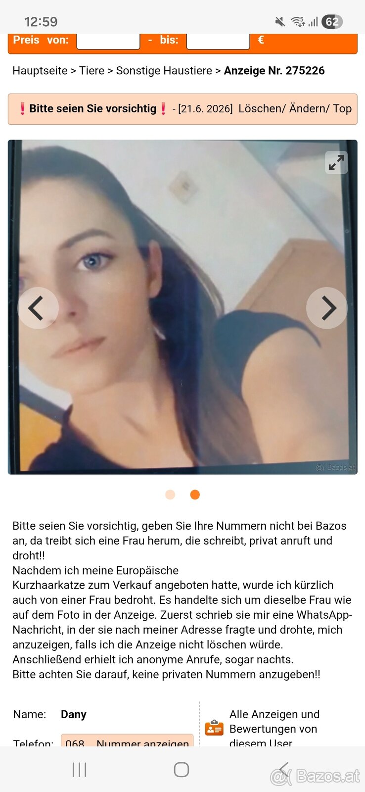 Achtung das alles schreibt nur sie es ist alles auf der poli - 9