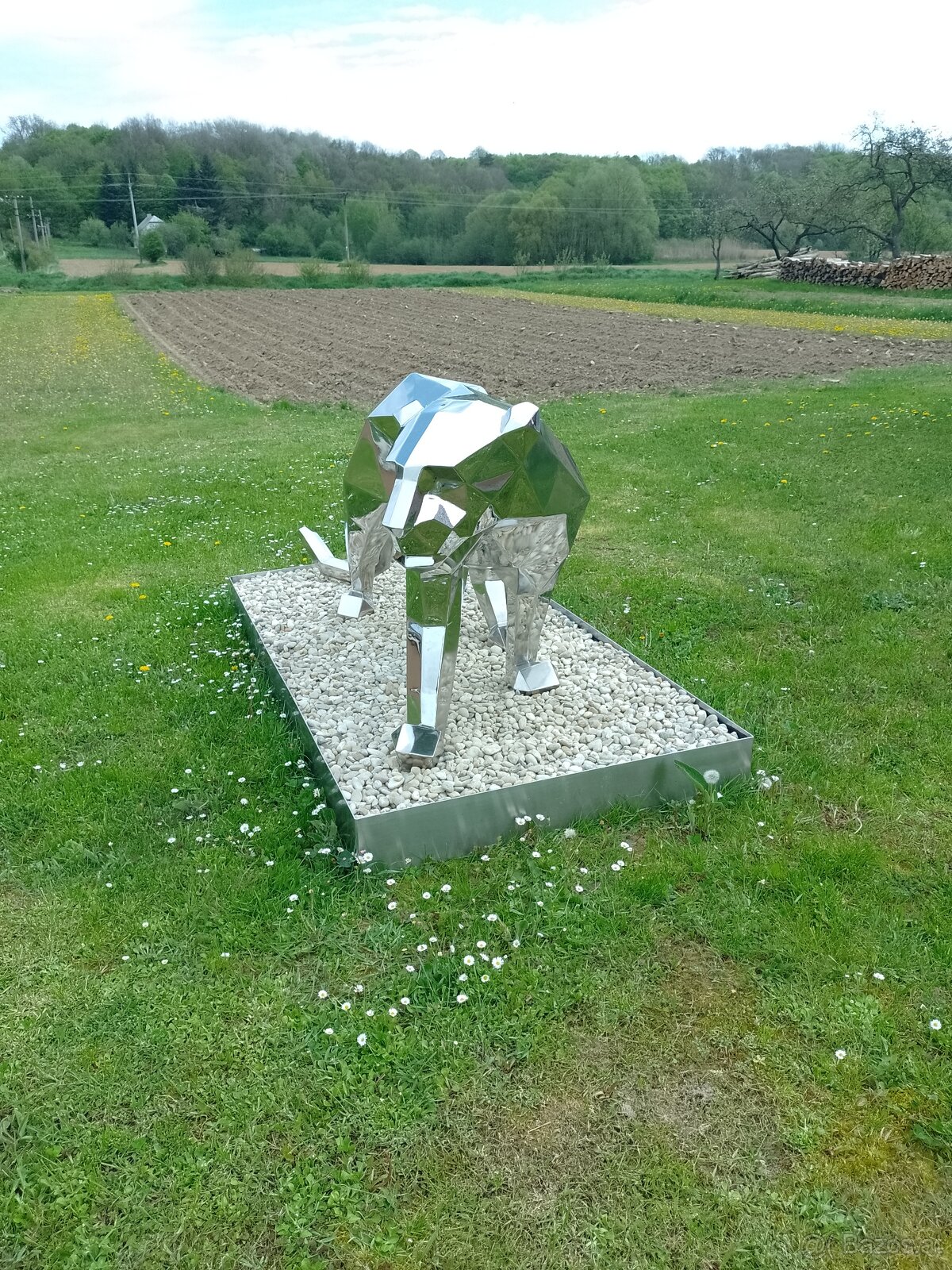 Lebensgroße Edelstahlskulptur - 9